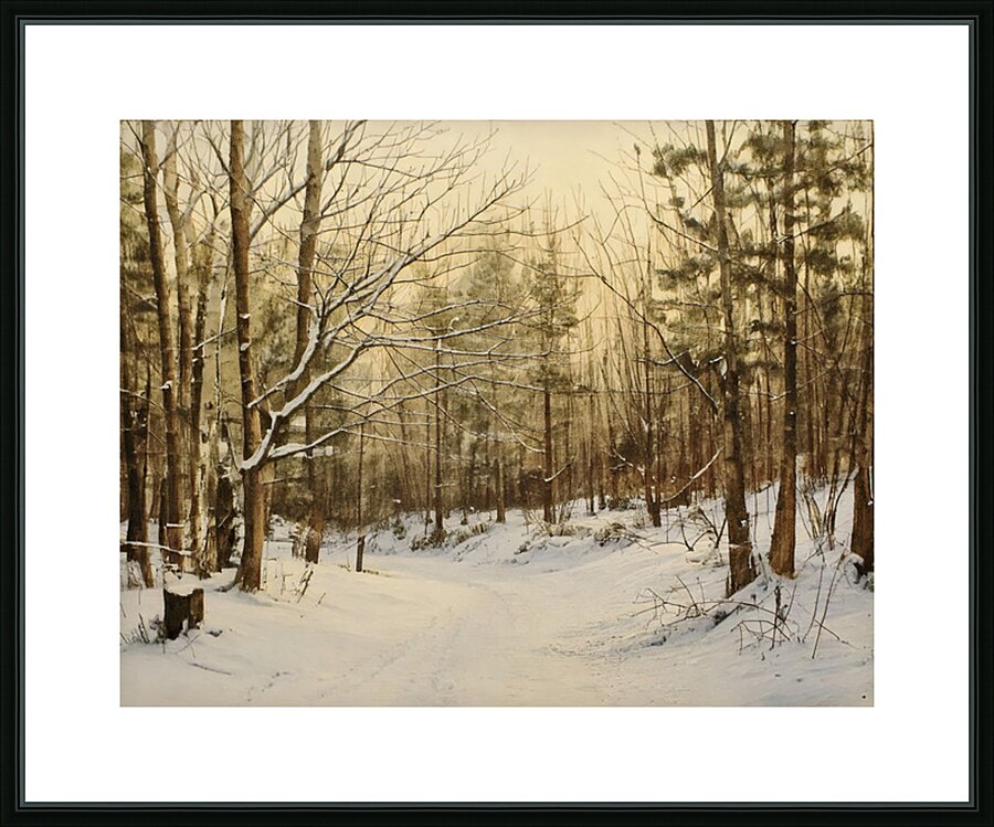 Beautiful Winter Light Picture Frame print