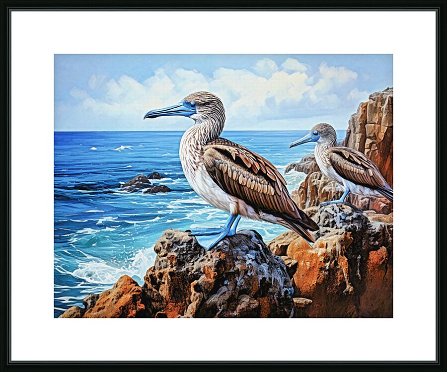 Blue Footed Boobies Picture Frame print