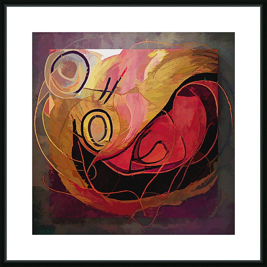 Whimsical Scream Picture Frame print