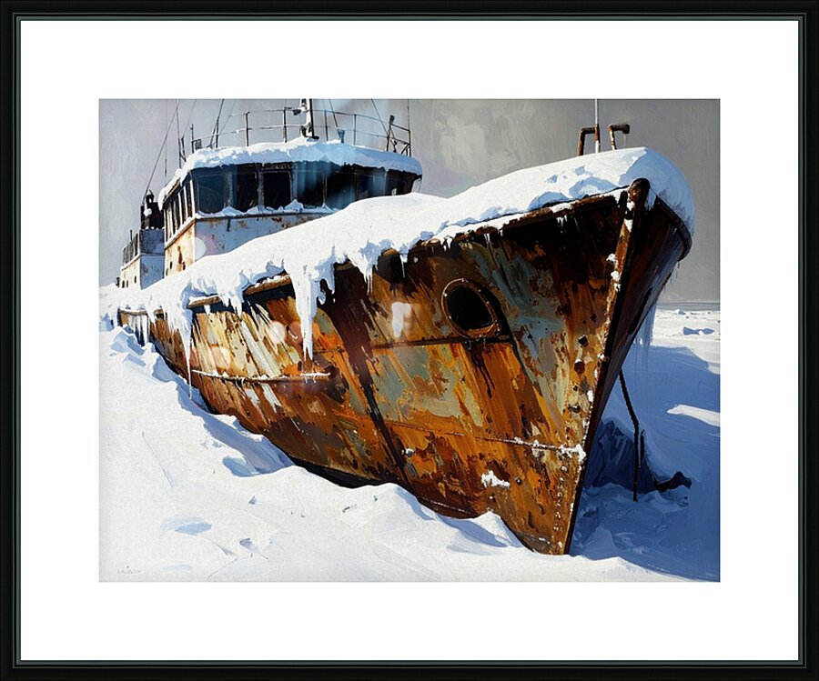 Stuck and Rusted Picture Frame print