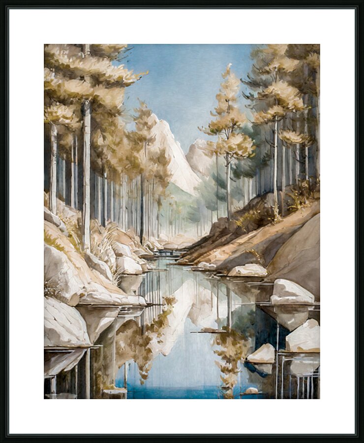 Forest in Winter Picture Frame print