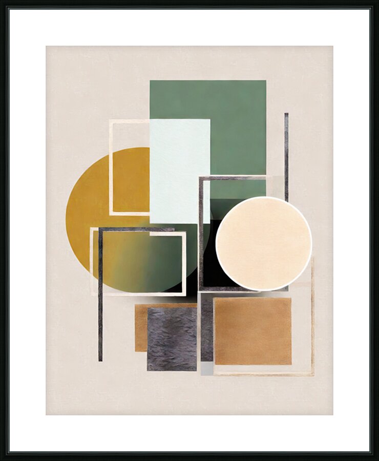 Modern Art in Muted Colors Picture Frame print