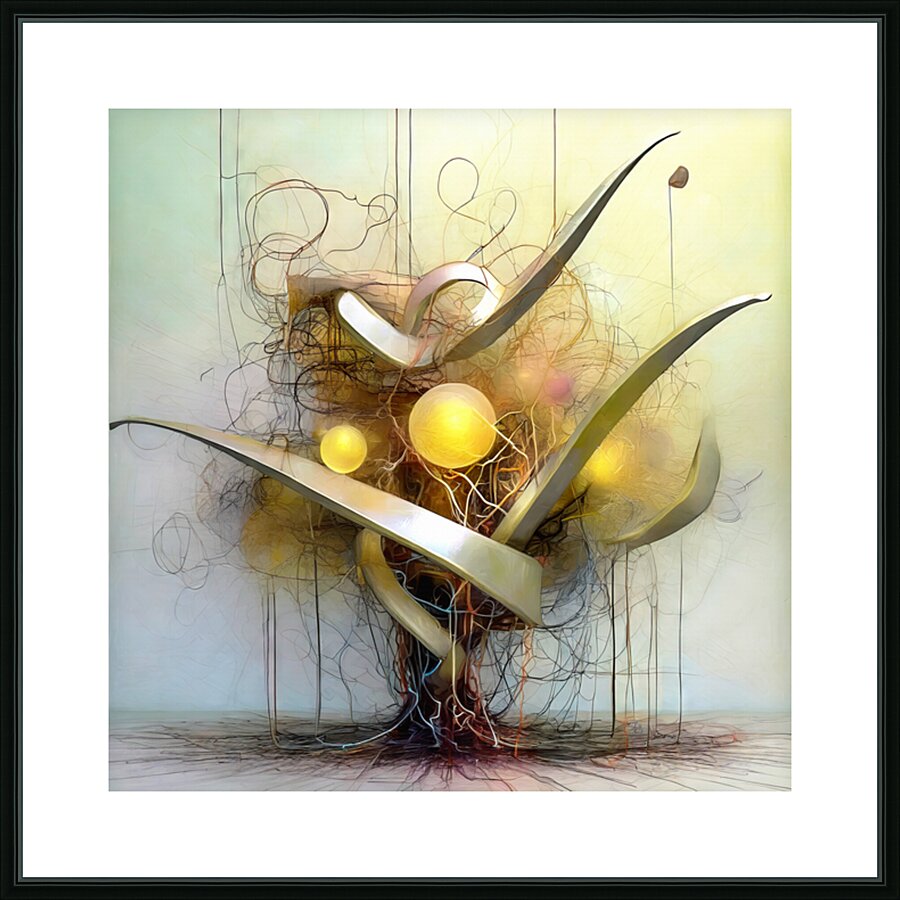 Sun and Moon Picture Frame print