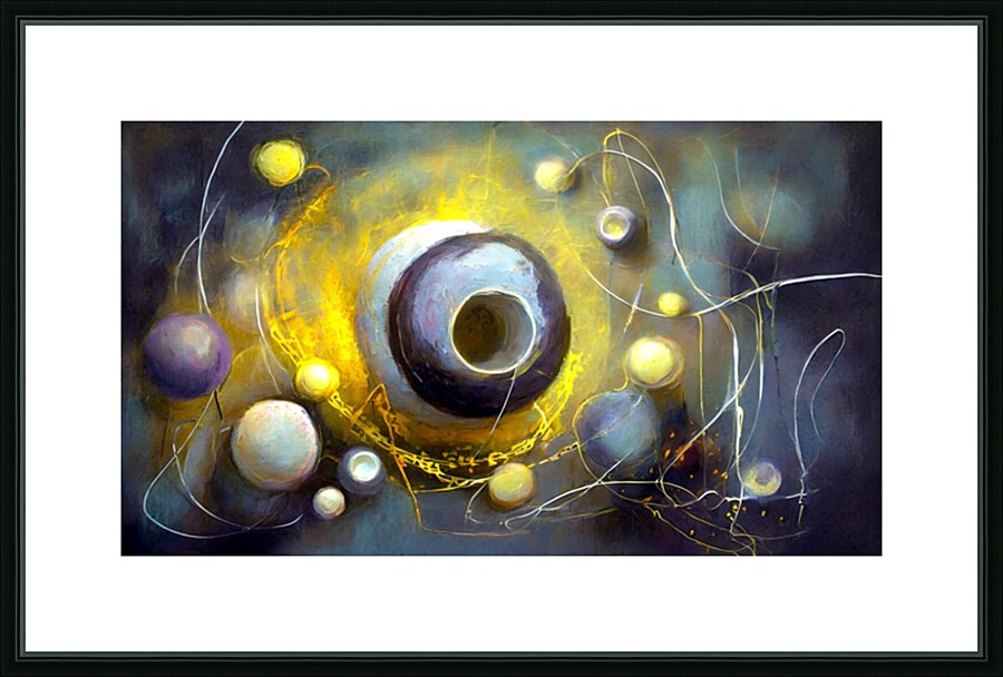 Faraway Galaxy Picture Frame print