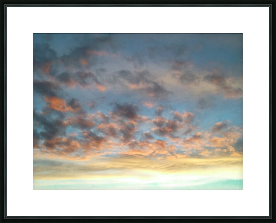 Skies Change Constantly  Picture Frame print
