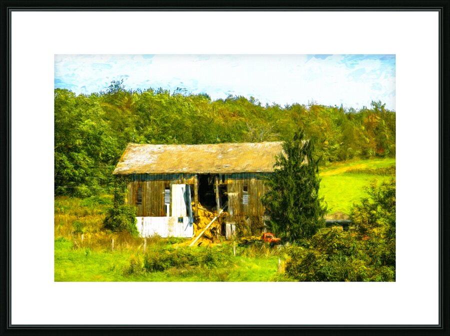 My Love of Old Barns Picture Frame print