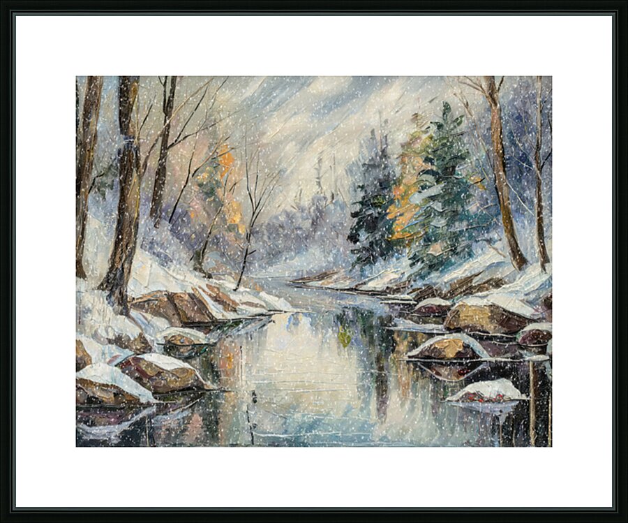 Winter has Definitely Arrived Picture Frame print
