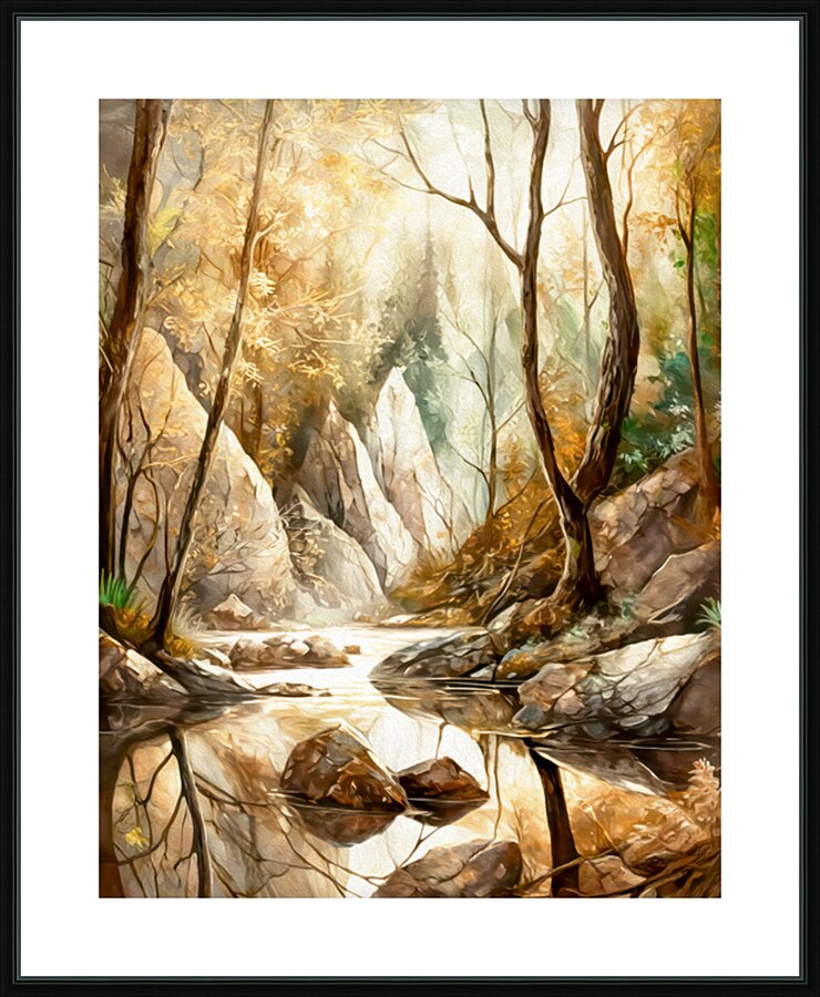Below the Escarpment Picture Frame print