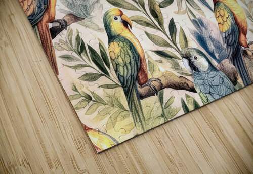 Perfect Parrots for a Mural Thea Menagh puzzle