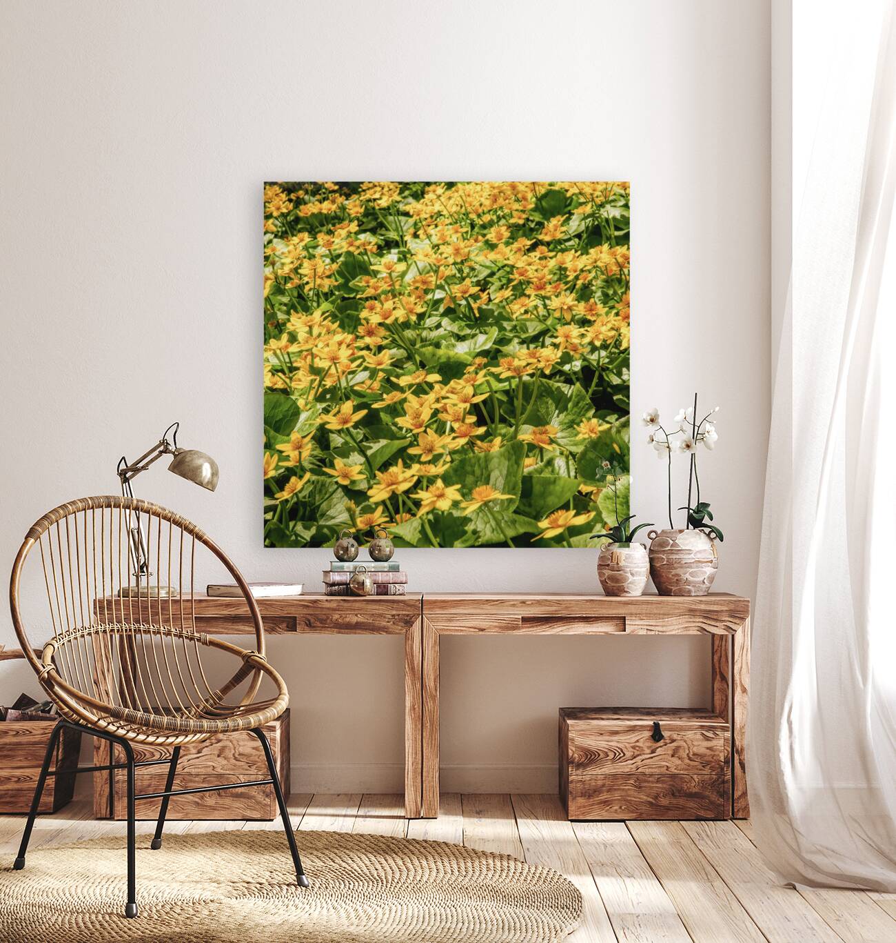Sunny Yellow Meadow Reproduction
