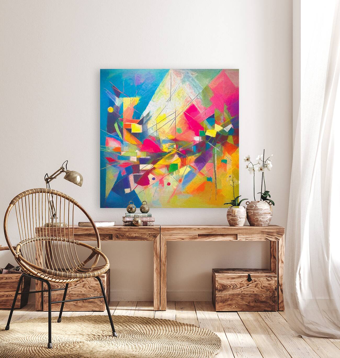 Happiness All Over the Place Reproduction