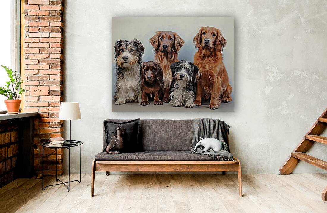 Friends Sitting Nicely Reproduction