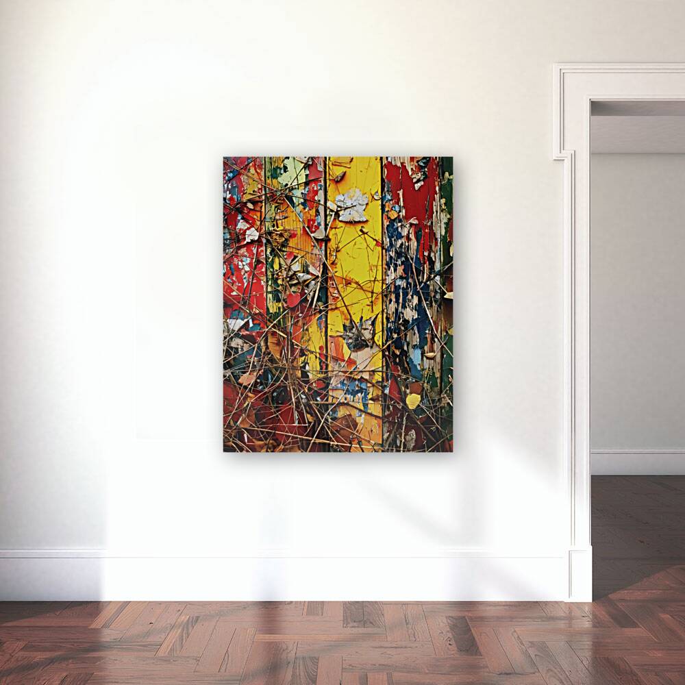 Side of the Barn in the Fall Reproduction