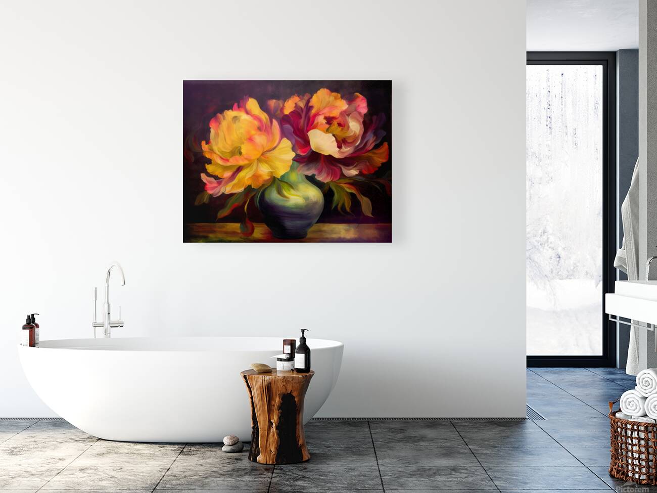 Soft Peony Petals Reproduction