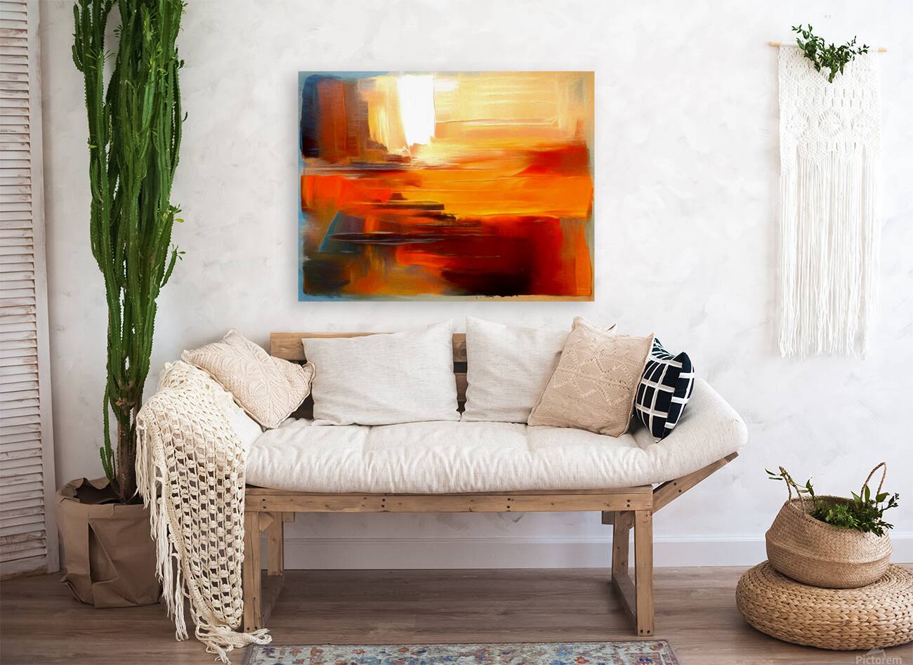 Vibrant Paint Strokes Reproduction