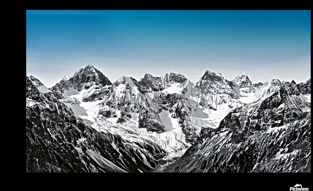Overlooking the Rockies Reproduction