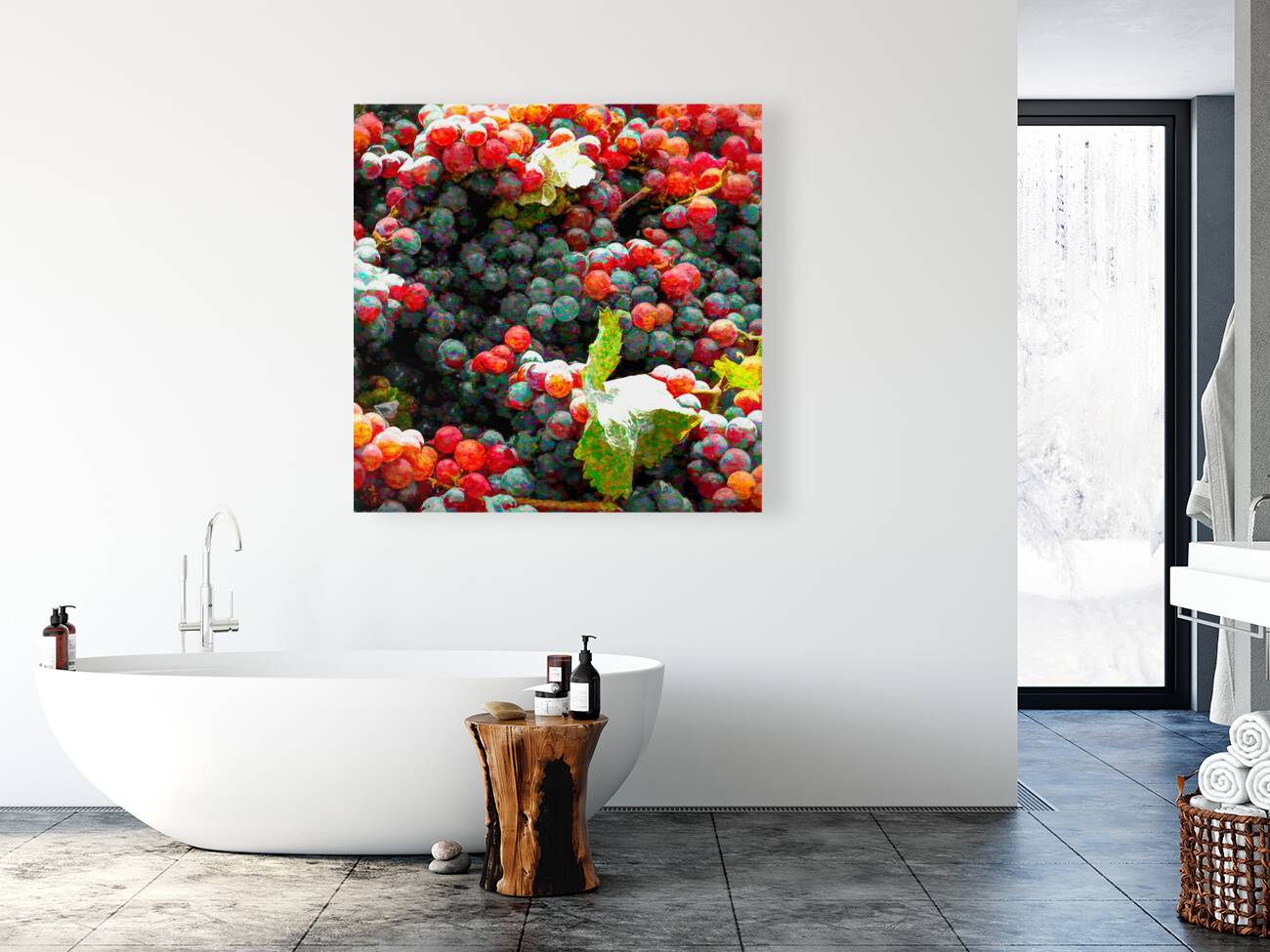 Grapes Just Picked Reproduction