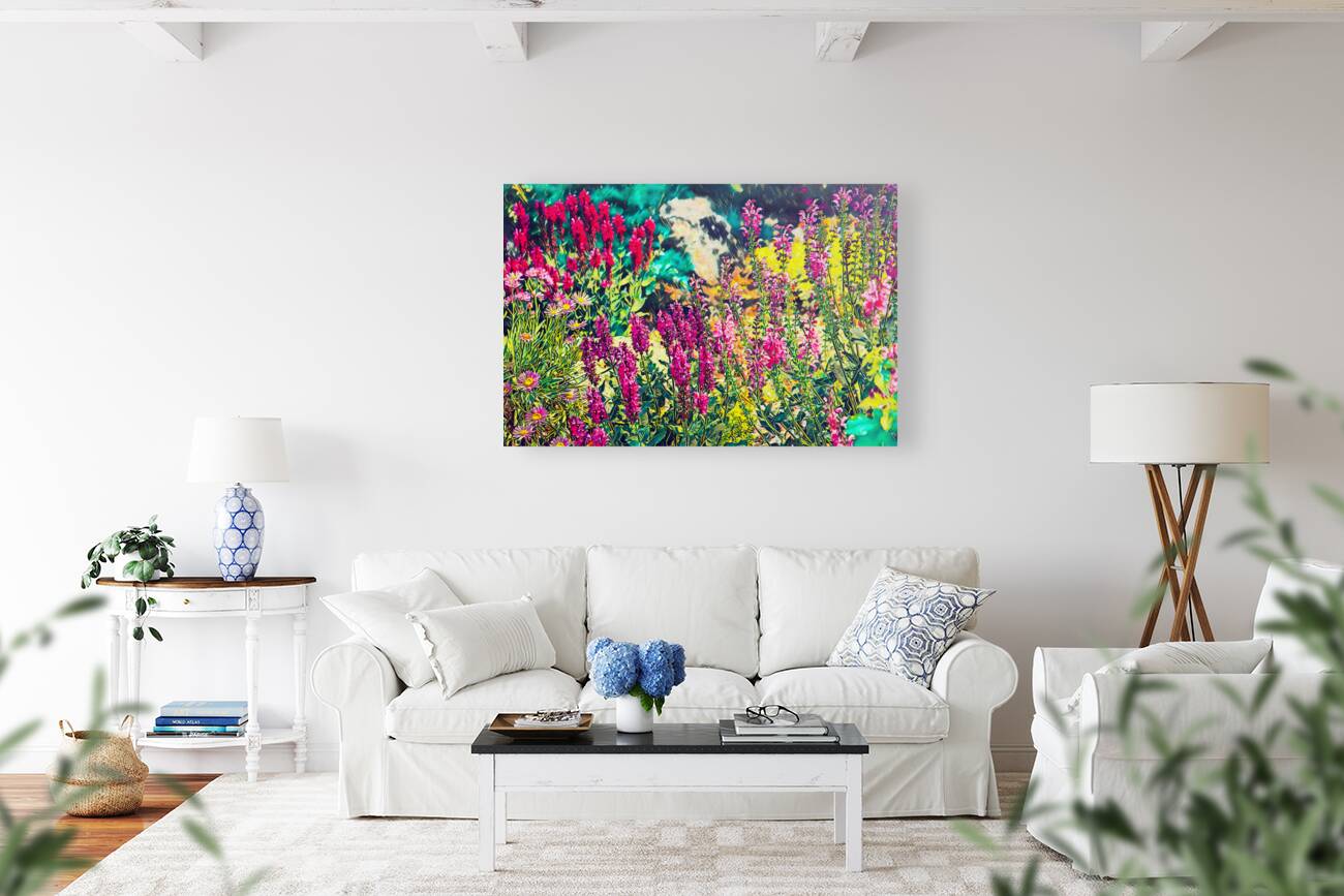 Abstract Flowers Without Limits Reproduction