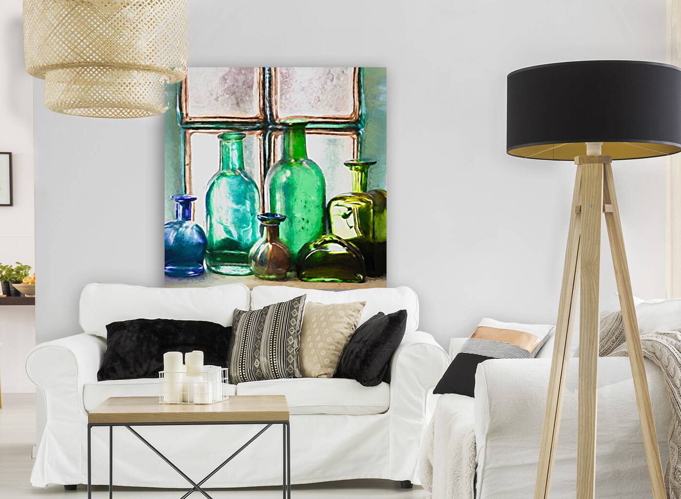 Vintage Glass Bottles Reproduction