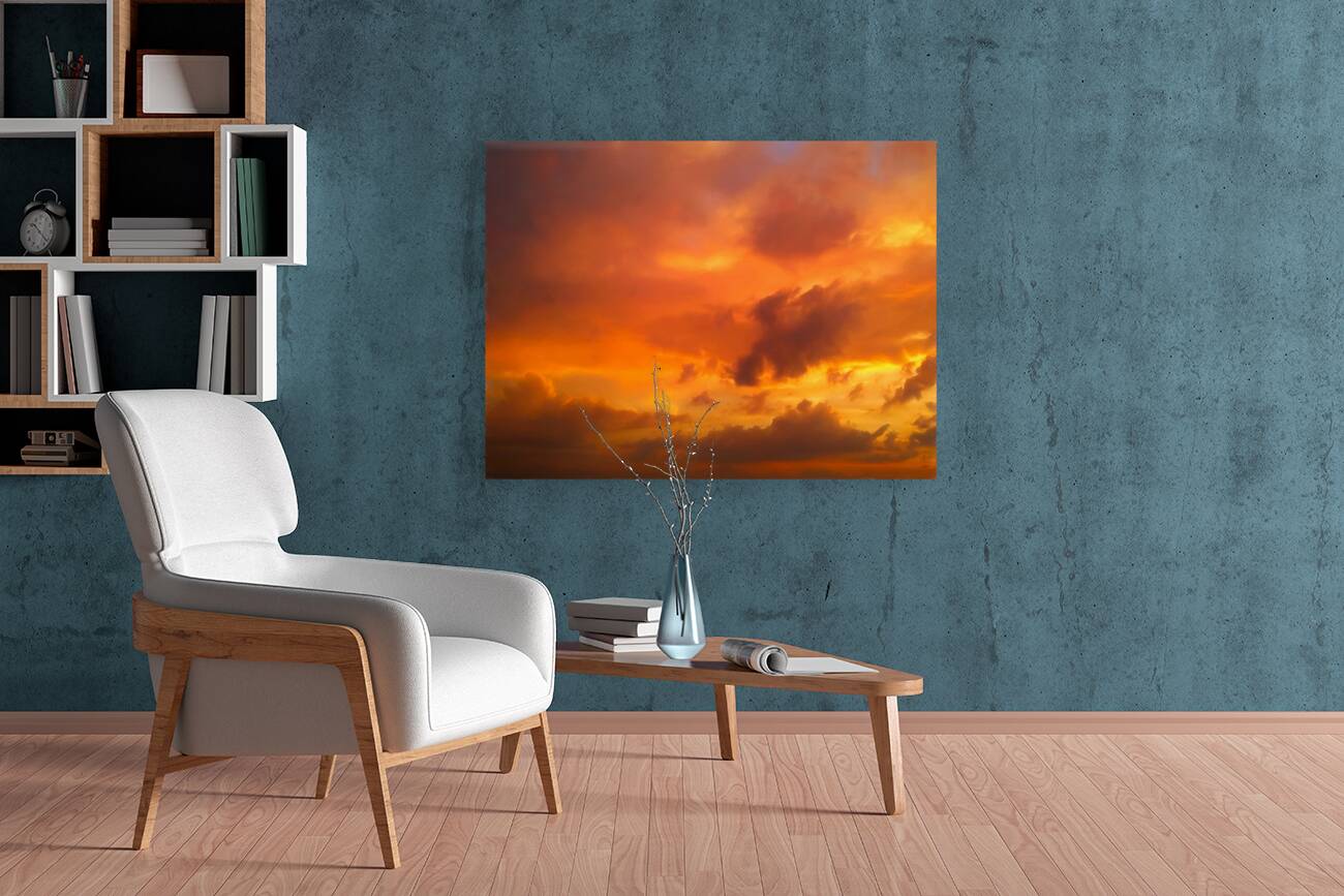 Orange Sky at Sunset Reproduction
