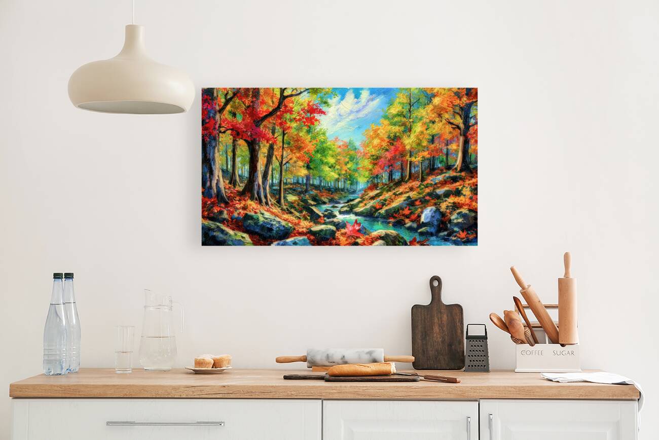 The Autum Colors of Maple Trees Reproduction