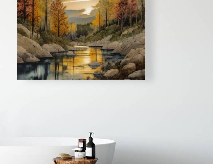 Evening in the Forest Reproduction