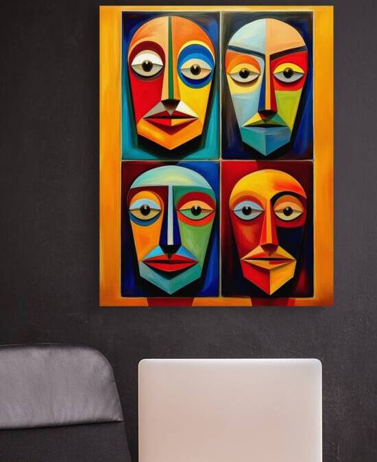 Faces in a Quandry by Thea Menagh