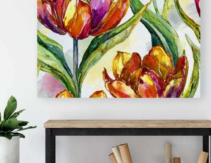 Tulips All Opened Up Reproduction