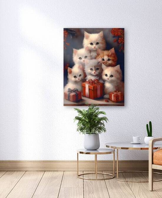Holiday Kittens by Thea Menagh