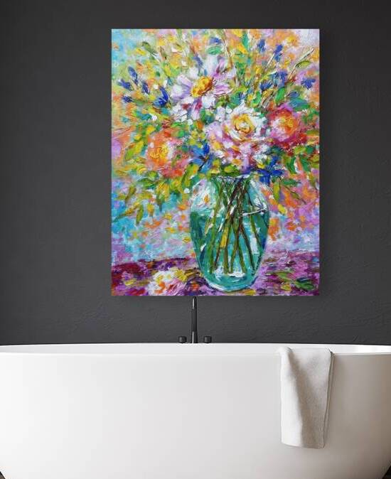 Painted flowers by Thea Menagh