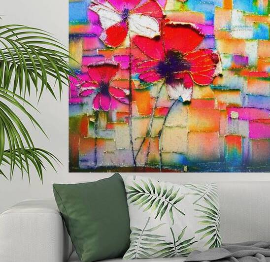 Abstract Poppies by Thea Menagh