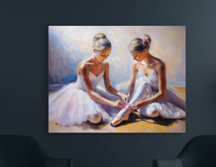 Helping to tie the ribbons by Thea Menagh
