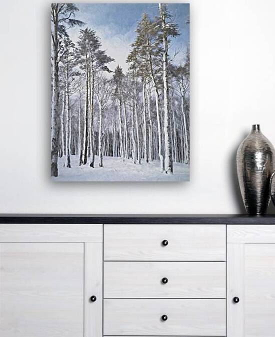 TALL PINES REACHING FOR THE SKY by Thea Menagh