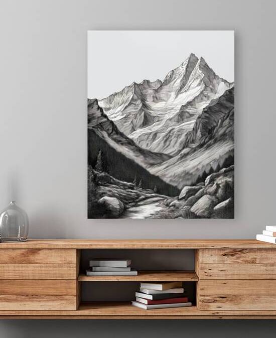 Mount Everest Etch by Thea Menagh