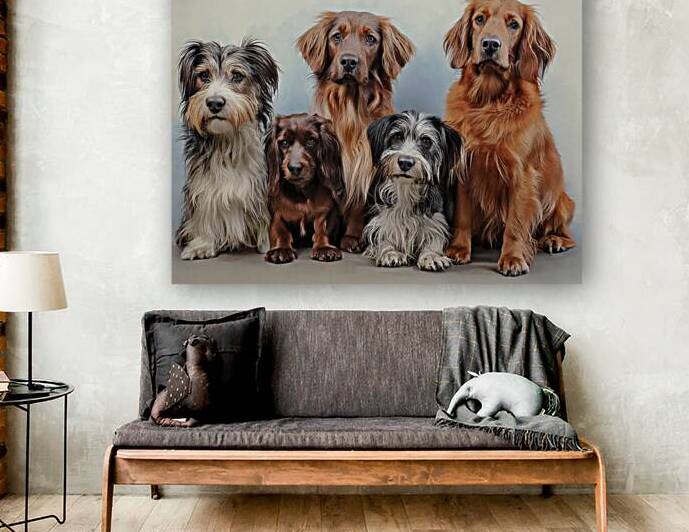Friends Sitting Nicely by Thea Menagh