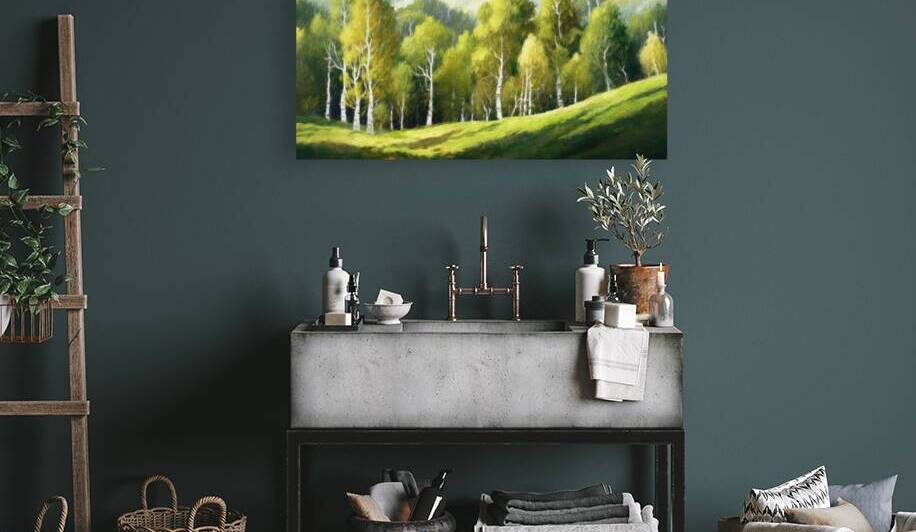 Grove of Aspen Trees by Thea Menagh