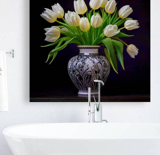 White Tulips in My Best Vase by Thea Menagh