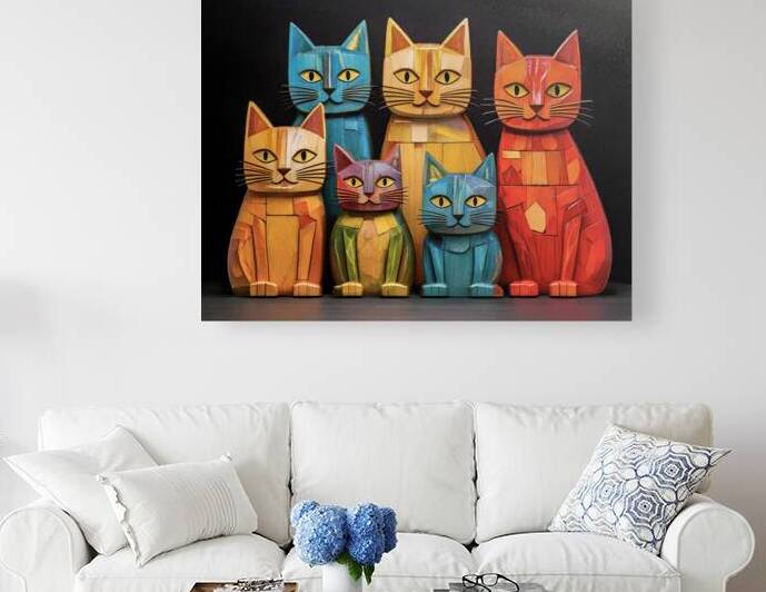 Colourful Cats by Thea Menagh