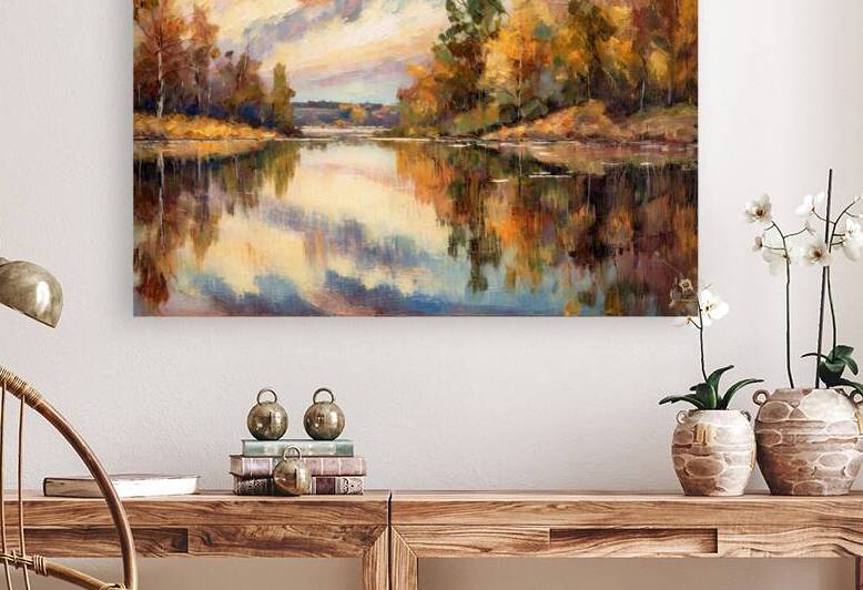 Muskoka Fall Reflections by Thea Menagh