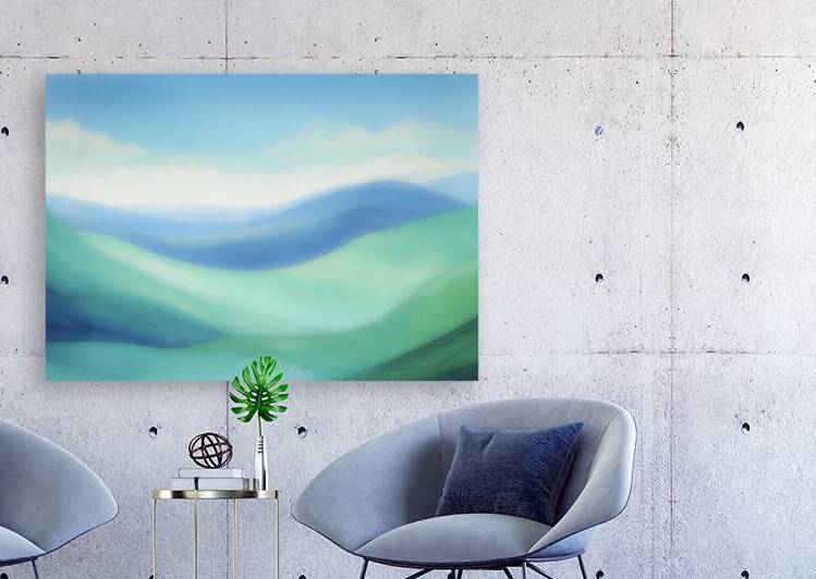Rolling Hills and the Sky by Thea Menagh