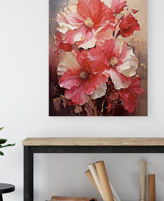 Hollyhocks are So Beautiful by Thea Menagh