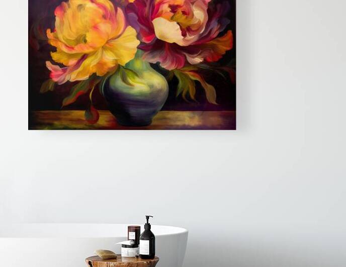 Soft Peony Petals by Thea Menagh