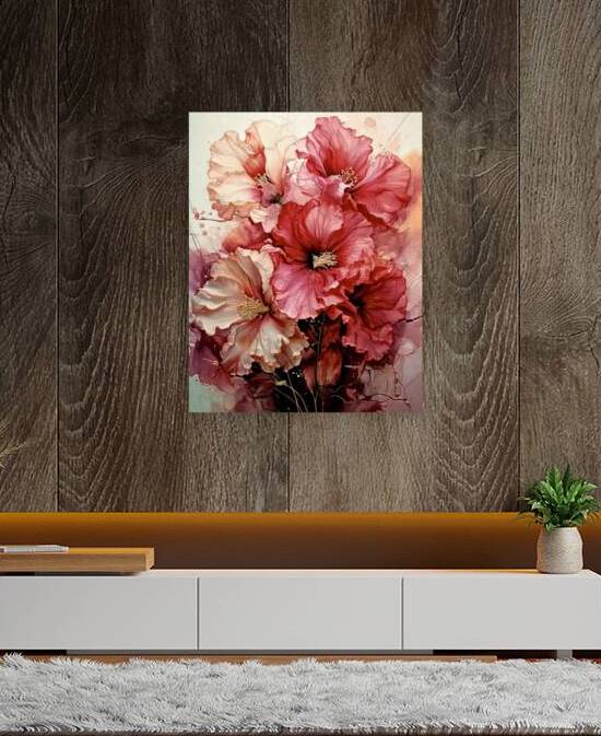 Hollyhocks by Thea Menagh