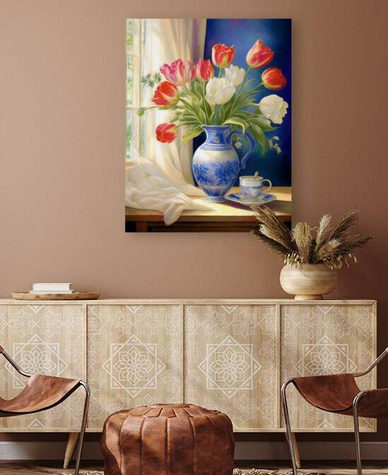 Tulips in the Window by Thea Menagh