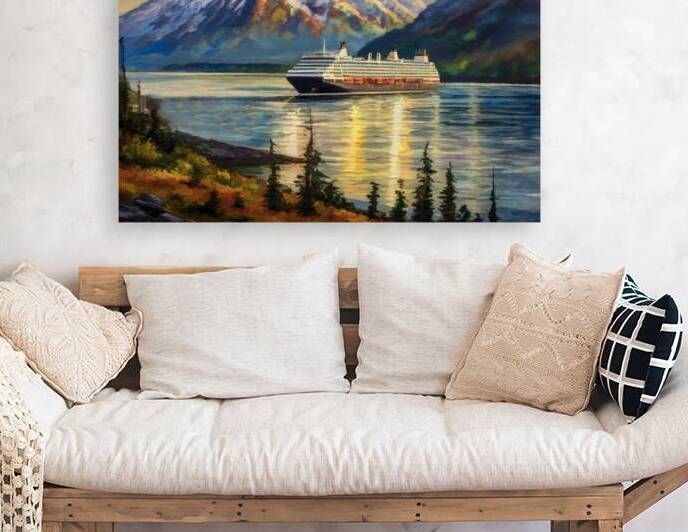 Cruise Ship Coming into Juno by Thea Menagh
