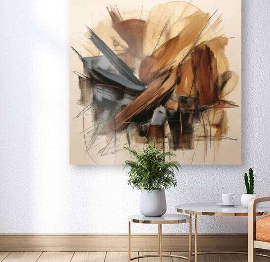 Neutral Coloured Brush Strokes by Thea Menagh