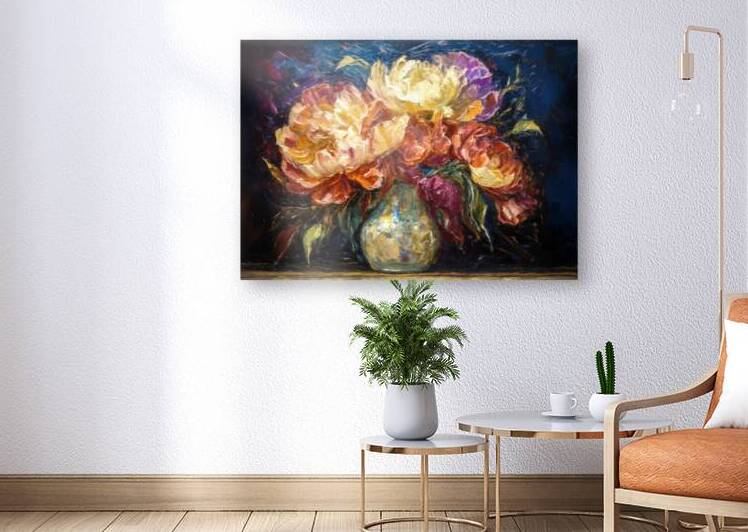 Peonies in a Special Vase by Thea Menagh