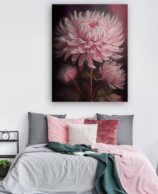 Pink Dahlia in the Evening by Thea Menagh