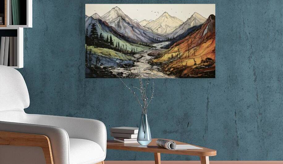 Rocky Mountain Stream by Thea Menagh