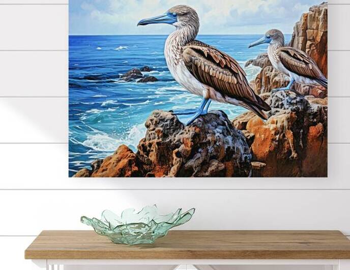 Blue Footed Boobies by Thea Menagh